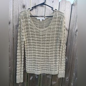 Golden knitted Sweater